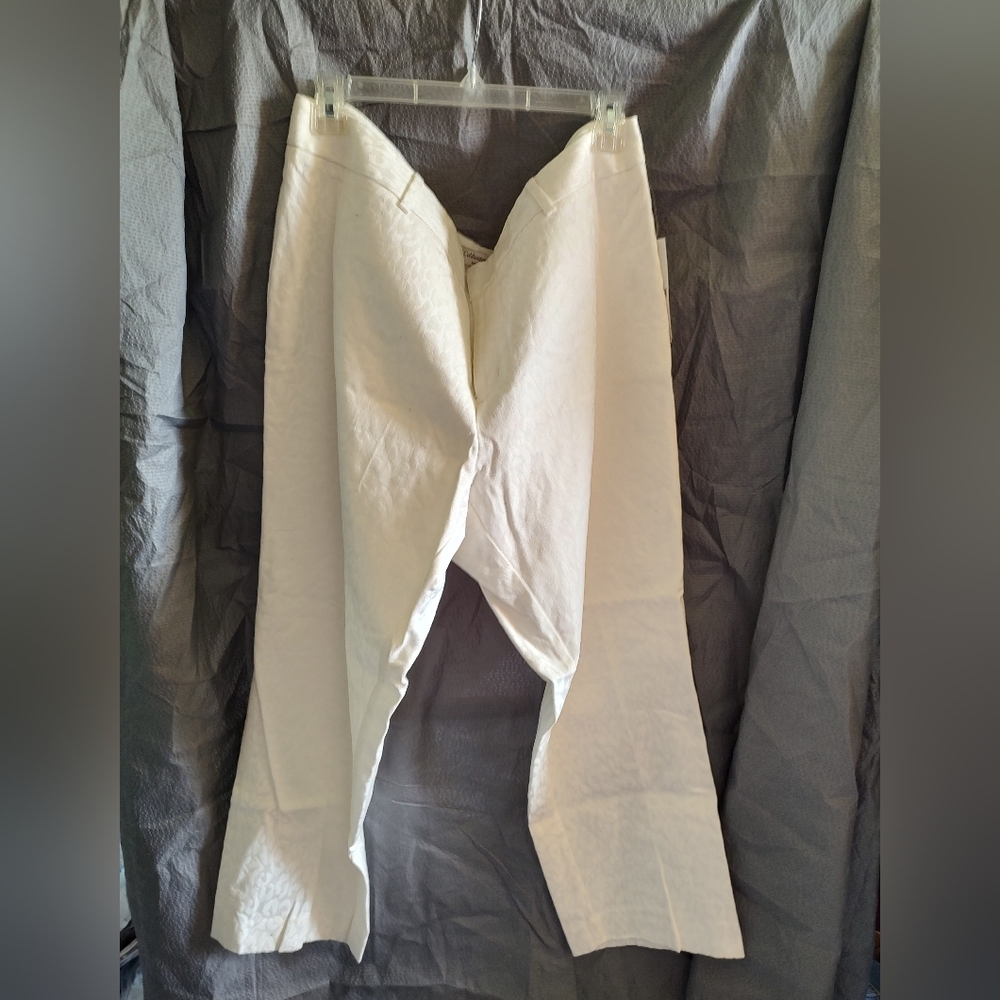 NWT Coldwater Creek size 18 white cropped pant